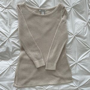 WHBM crochet sweater